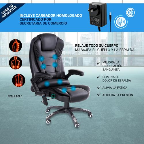 Silla de Escritorio con Masajeador Gadnic BF-06 Ejecutiva Ergonómica Hasta 150kg - 3