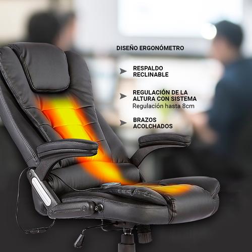 Silla de Escritorio con Masajeador Gadnic BF-06 Ejecutiva Ergonómica Hasta 150kg - 4