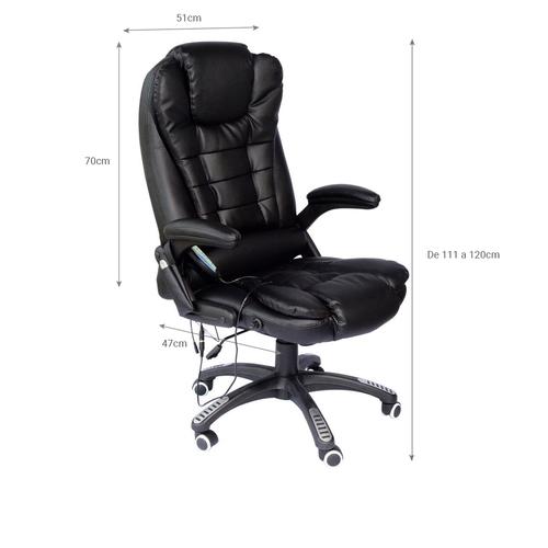 Silla de Escritorio con Masajeador Gadnic BF-06 Ejecutiva Ergonómica Hasta 150kg - 6