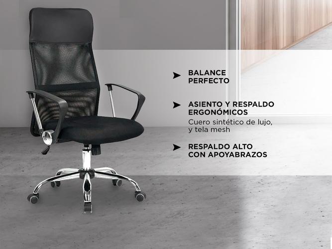 Silla de oficina Gadnic Testa Respaldo alto Mesh - 2