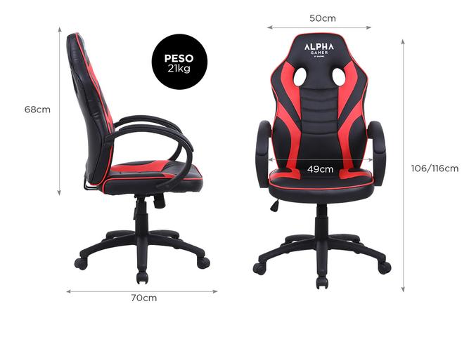 Silla Gamer Gadnic Alpha Luxury  - 3