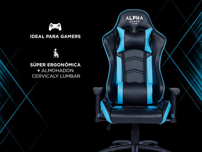 Silla Gamer Gadnic Alpha Elegant Ergonómica con Apoyo Lumbar y Cervical Hasta 150kg - 2