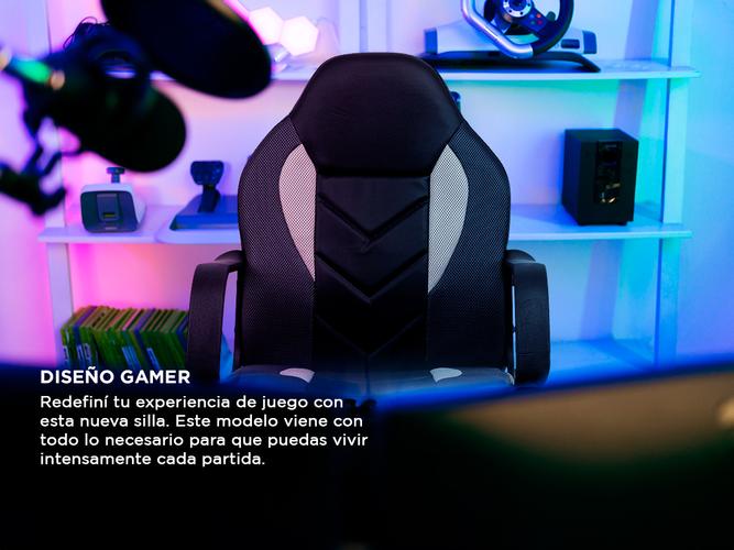 Silla Gamer Gadnic Piccolo tapizado cuero - 3