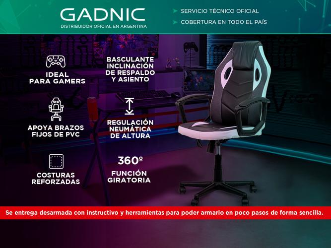 Silla Gamer Gadnic VITA tapizado cuero Outlet - 1