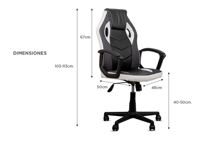 Silla Gamer Gadnic VITA tapizado cuero Outlet - 4