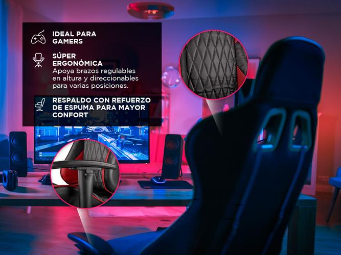 Silla Gamer Gadnic Paradiso con cuero ecologico - 2