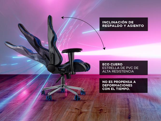 Silla Gamer Gadnic Paradiso con cuero ecologico - 3