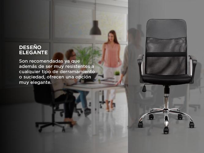 Silla de Oficina Gadnic Presto Ejecutiva Comercial respaldo alto - 3