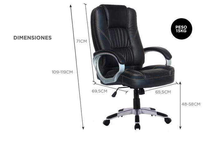 Silla de Oficina Gadnic Lusso Premium Ejecutiva Gerencial  - 4