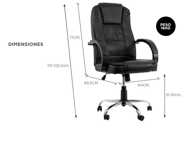 Silla de Oficina Gadnic Direttore I Ejecutiva Gerencial  - 4