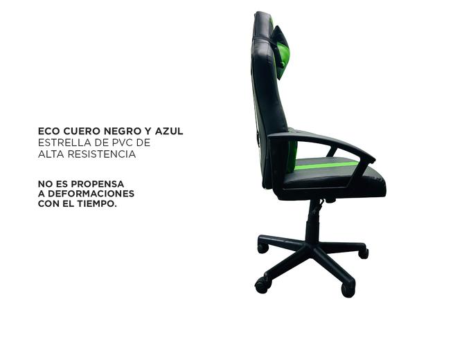 Silla Gamer Gadnic Cuscino con almohadon lumbar y cervical regulable - 3