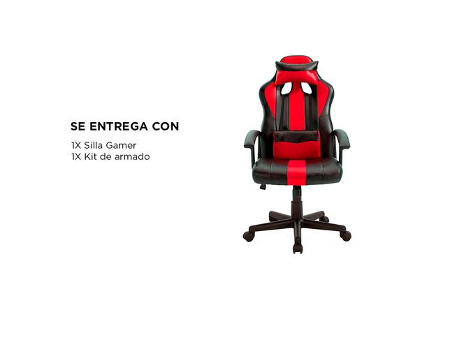 Silla Gamer Gadnic Cuscino con almohadon lumbar y cervical regulable - 5