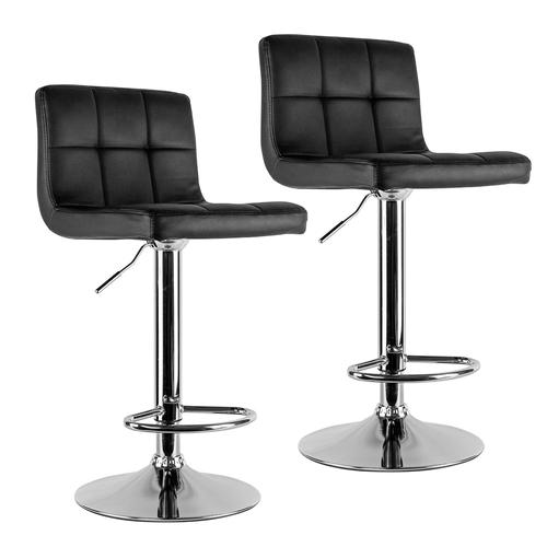 Silla Taburete Gadnic Jade2 asiento ecocuero con respaldo bajo x 2 - 0