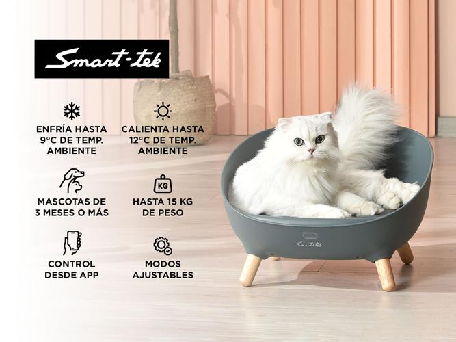 Cucha Sofa Sillon Termico Para Mascotas Smart Tek Frio Calor App - 1