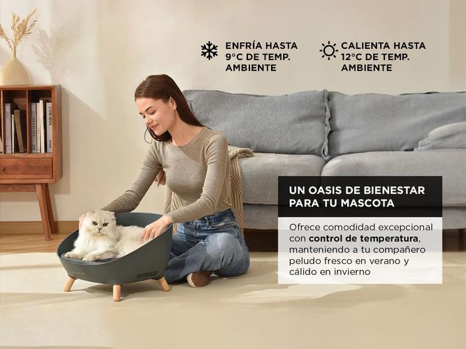 Cucha Sofa Sillon Termico Para Mascotas Smart Tek Frio Calor App - 2