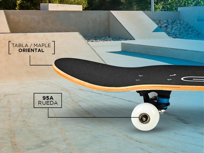 Skateboard Gadnic Con Protección Y Casco - 2