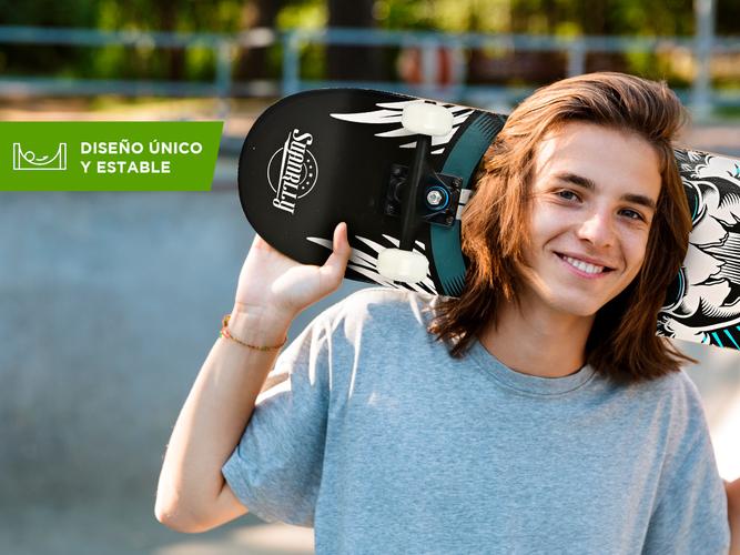 Skateboard Gadnic Con Protección Y Casco - 3