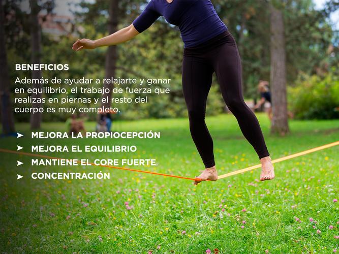 Slackline Pro Entrenamiento Fitness 15mts x 50mm - 2