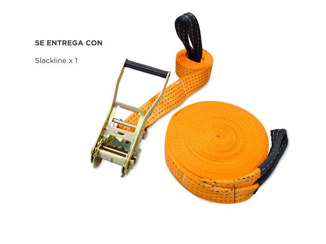 Slackline Pro Entrenamiento Fitness 15mts x 50mm - 5