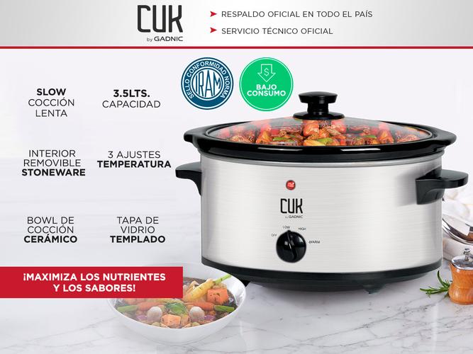 Olla de Cocción Lenta Gadnic Delight 3,5Lts Temperatura Regulable - 1