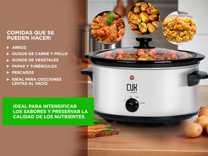 Olla de Cocción Lenta Gadnic Delight 3,5Lts Temperatura Regulable - 2