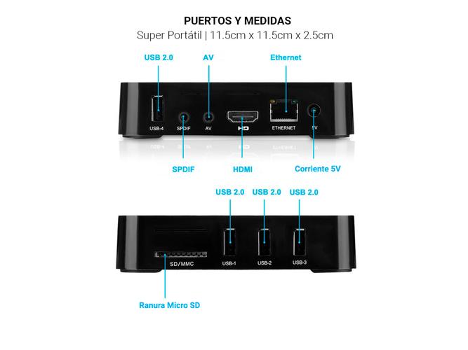 Kit Tv Box GADNIC TX-1000 Premium + Teclado Air Mouse - 6