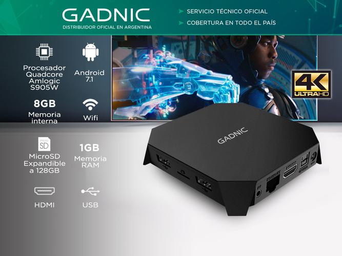 TV Box Gadnic TX-1500 Android Quadcore 4K 8gb 1gb - 1