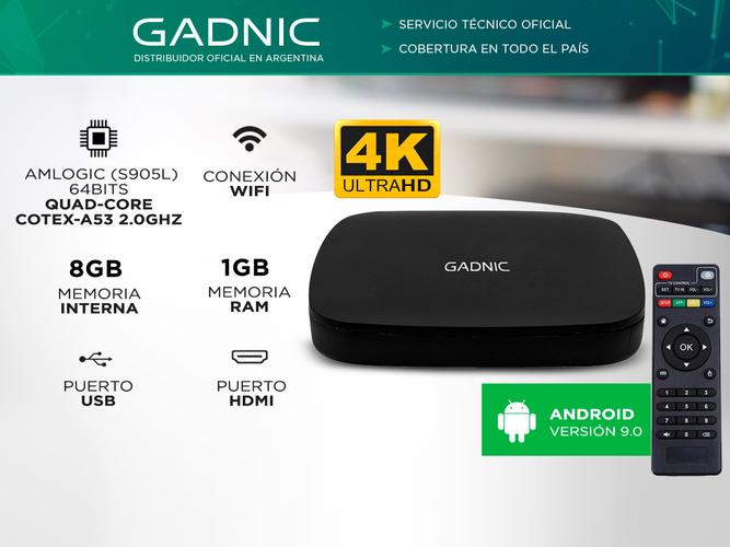 Dispositivo Inteligente TV Box Gadnic 8GB Android HDMI AV Wifi - 1