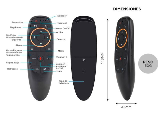 Control Remoto Inalámbrico Gadnic SMT41 Control por Voz - 3