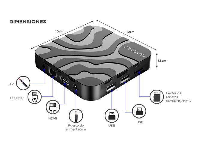 Tv Box Gadnic Quadcore BT4.0 4K - 5