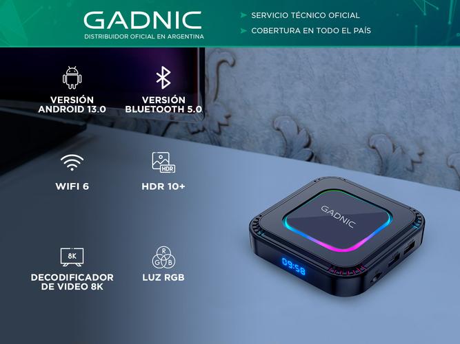 Tv Box Gadnic 4K HDMI AV Wifi - 1
