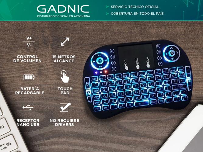 Mini Teclado Retroiluminado Gadnic Inalámbrico - 1
