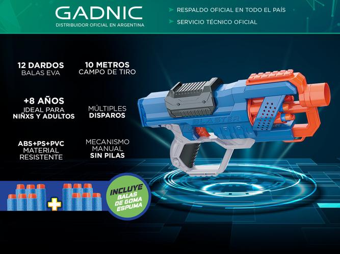 Pistola Gadnic SFG1000 12 dardos tambor giratorio - 1