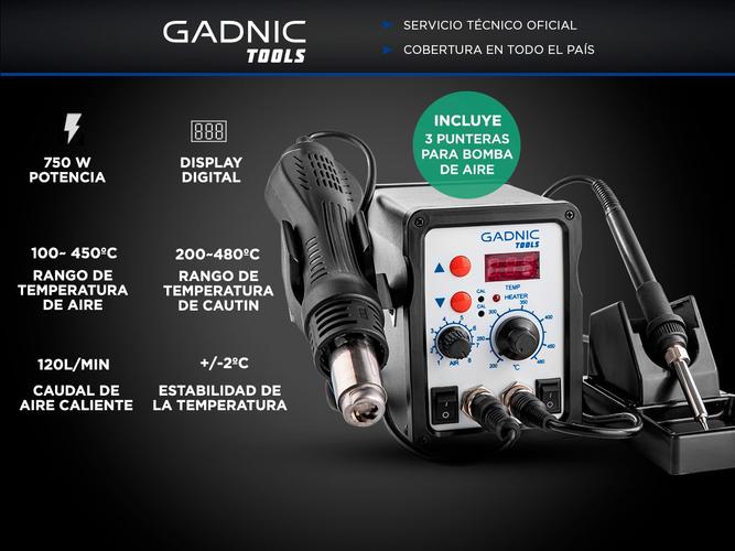 Estación de Soldado Gadnic 878D SMD 750w Profesional - 1