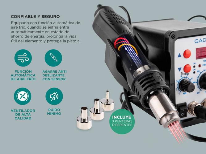 Estación de Soldado Gadnic 878D SMD 750w Profesional - 3