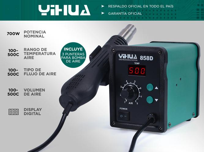 Pistola de Aire Caliente Yihua 858D Display Digital - 1