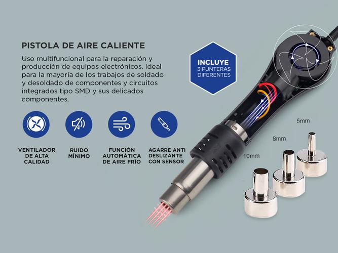 Pistola de Aire Caliente Yihua 858D Display Digital - 2