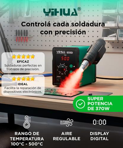 Pistola de Aire Caliente Yihua 858D Display Digital - 1