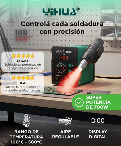 Pistola de Aire Caliente Yihua 858D Display Digital - 1