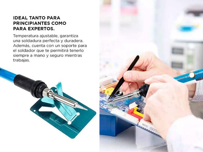 Kit de Soldador Gadnic Lapicera Tipo Lápiz Punta Intercambiable de Cobre - 3