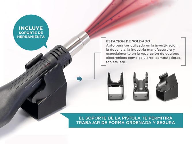 Soldadora de Mano Gadnic 320W 60HZ Pistola de Aire Caliente - 2
