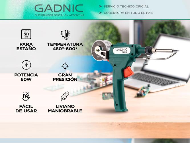 Pistola Soldadora con Calor Gadnic SLD16 de Alambre de Estaño Usado - 1