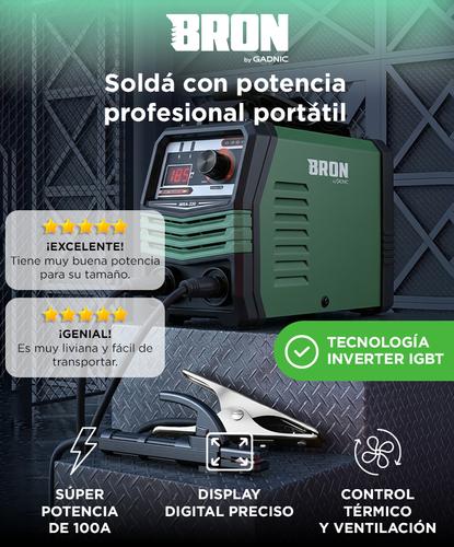 Soldadora Inverter Bron By Gadnic 100A Eléctrica Portátil  - 1