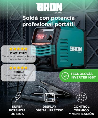Soldadora Inverter Bron By Gadnic 120A Eléctrica Portátil  - 1