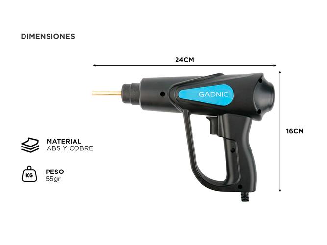 Pistola Soldadora de Plástico Gadnic Reparacion Paragolpes Plásticos - 4