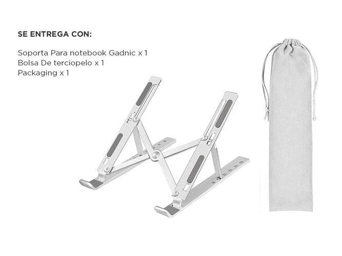 Soporte Base Para Notebook Gadnic Aluminio PC - 5
