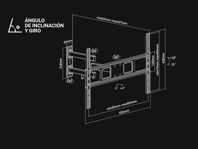 Soporte para TV Gadnic 37