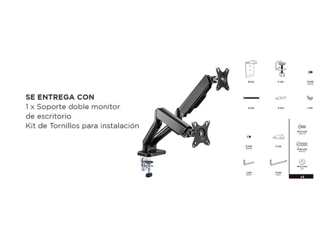 Soporte Brazo Doble Monitor De Escritorio 17 a 32  - 6