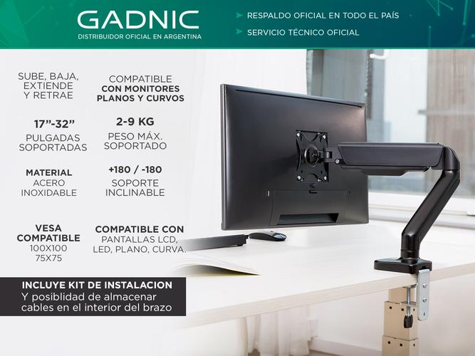 Soporte Brazo De Monitor Para Escritorio 17´-32´ - 1