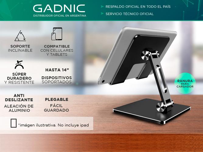 Soporte Gadnic SP27G Para Tabletas y Celulares Regulable - 1